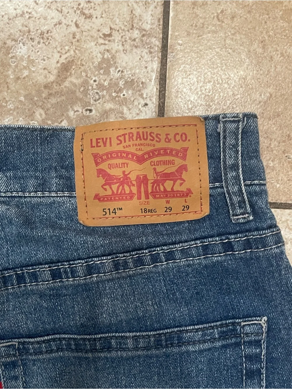 Levi’s Men's 514 29x29 Straight-Leg Blue Jeans